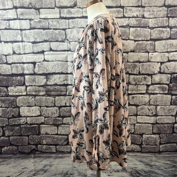 Lane Bryant Floral Long Sleeve Blouse Size 22 - Picture 4 of 11